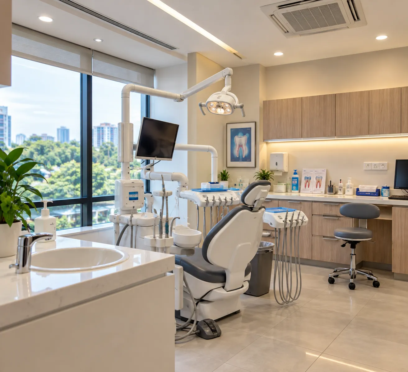 Treatment room at Klinik Pergigian Alam Impian