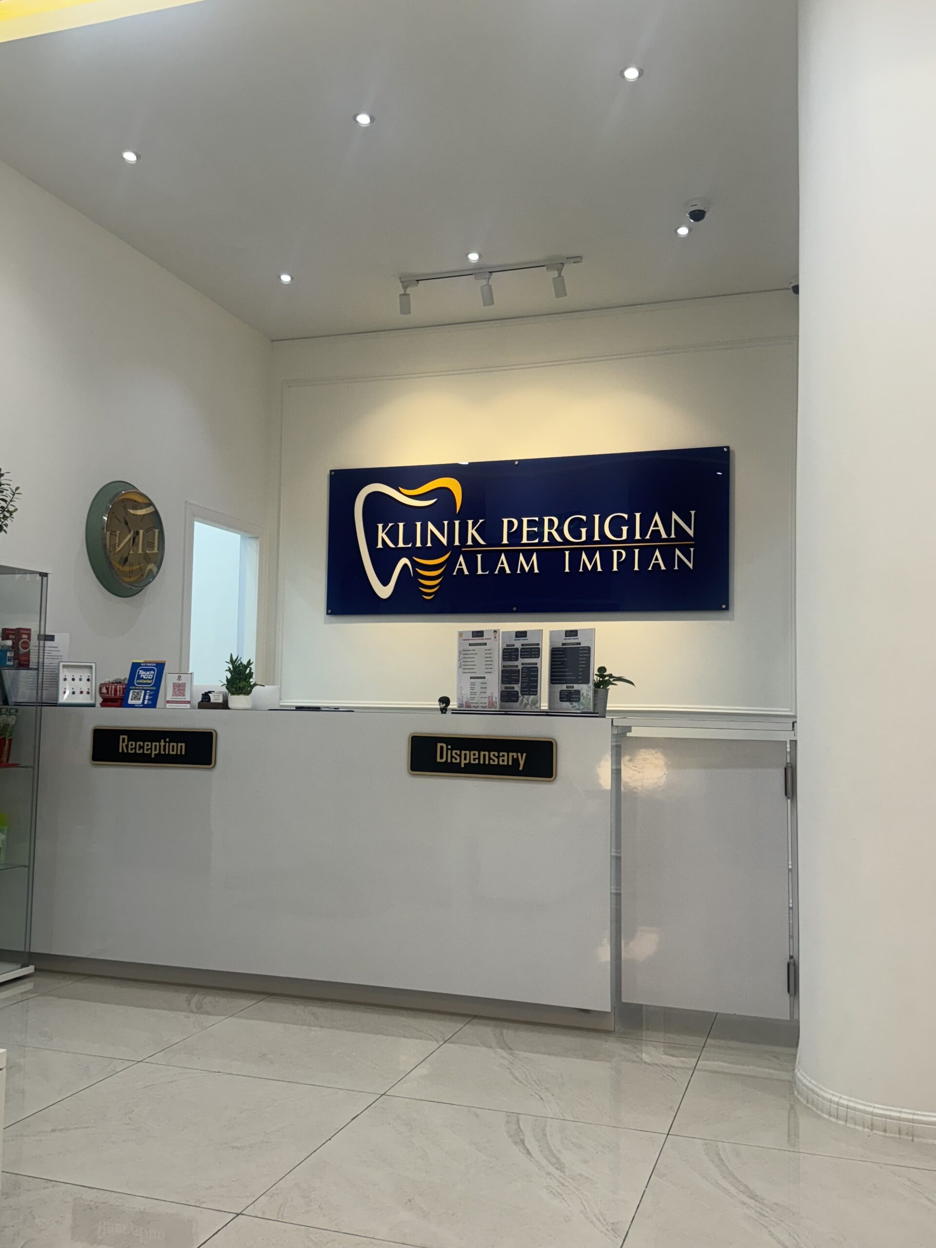 interior of a dental clinic in alam impian, shah alam